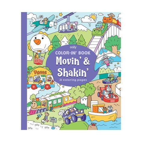 Color-in' Book: Movin' and Shakin'